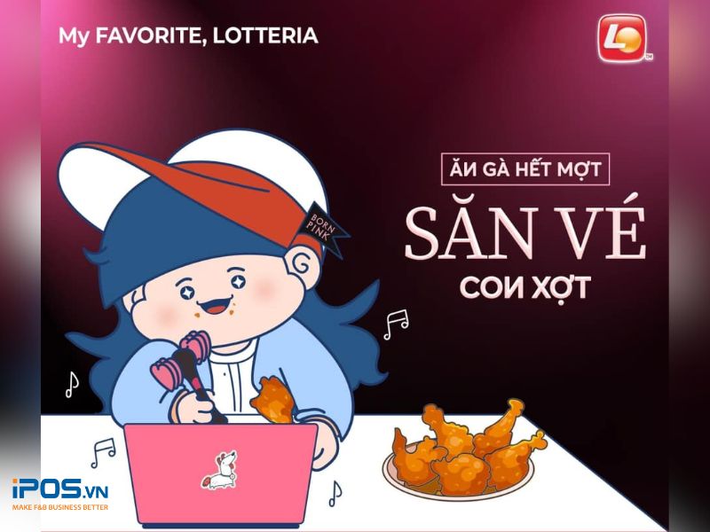 Lotteria Vietnam cũng là một “ứng cử viên” sáng giá trong danh sách những thương hiệu “đu trend” BLACKPINK về Việt Nam.