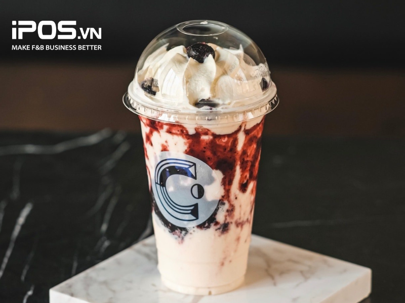 Phô mai việt quất đá xay là đồ uống nhất định phải thử khi tới Cheese Coffee 