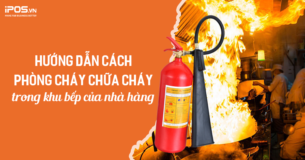 phòng cháy chữa cháy trong khu bếp nhà hàng