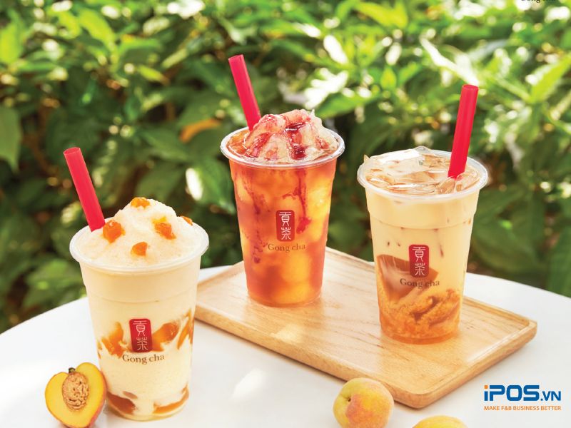 Review menu Gong Cha Series Đào Hoàng Kim