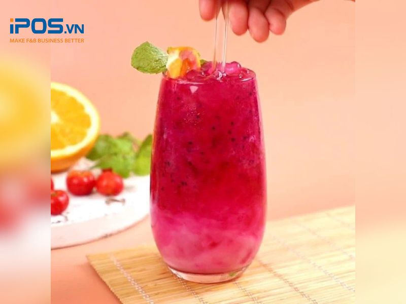 Công thức trà nhài thanh long đỏ trà trái cây kin doanh