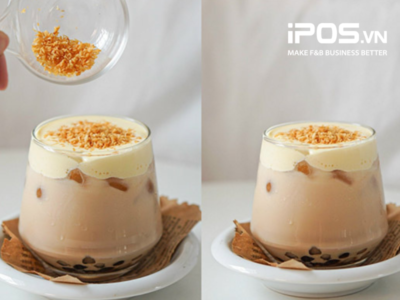 Trà sữa kem dừa nướng béo ngậy hợp “gu” của các bạn trẻ gen Z