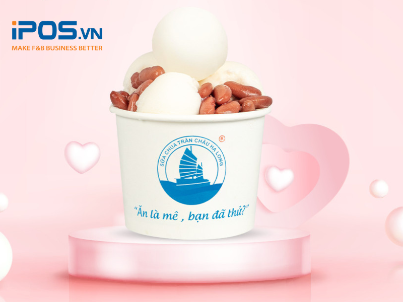 Sữa chua trân châu đậu đỏ cho ngày Lễ Thất Tịch