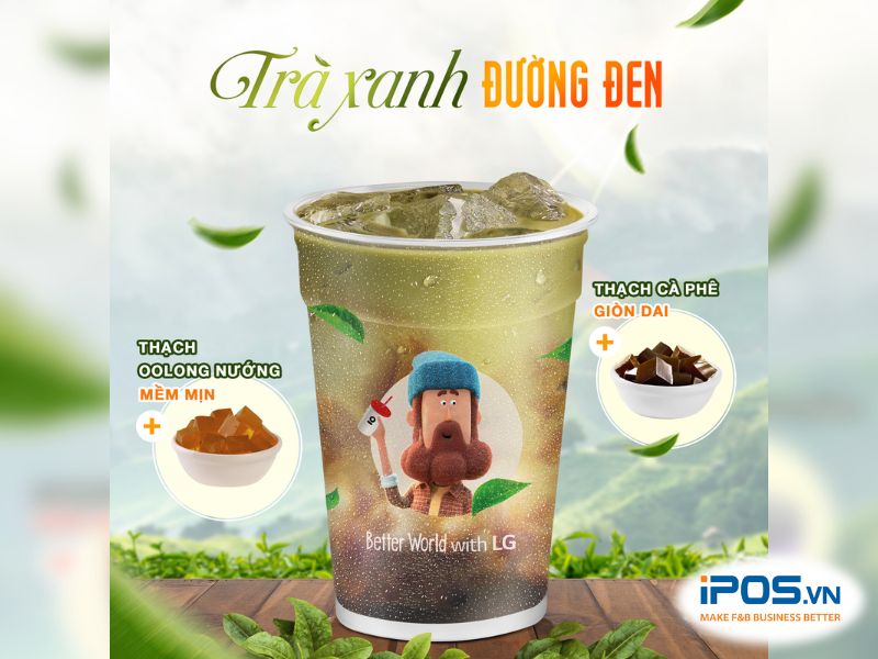 bộ sưu tập đồ uống mới Trà Xanh Tây Bắc của The Coffee House