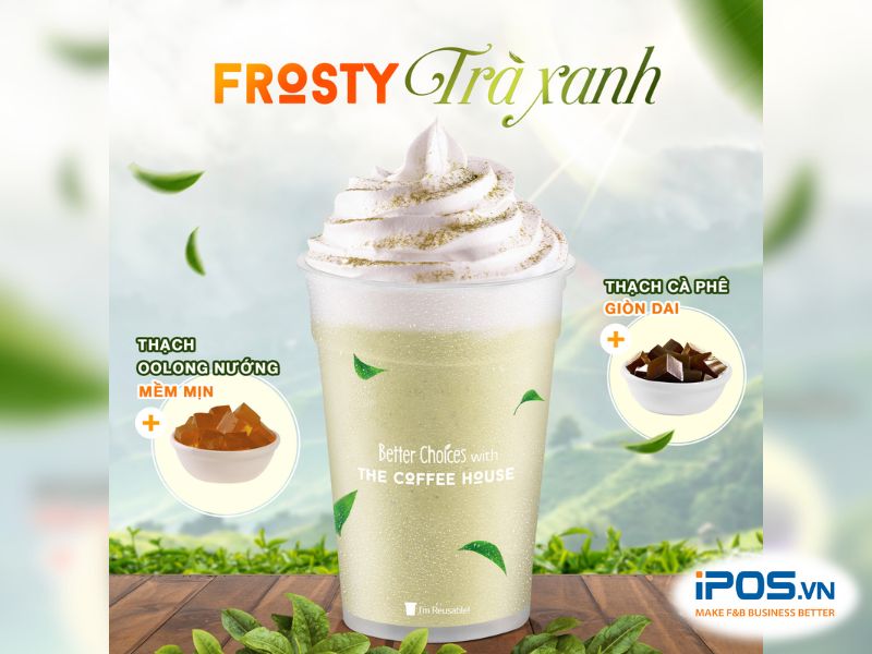 Đá Xay Frosty Trà Xanh như lời mời mộc mạc, ghé thăm Tây Bắc vào những ngày tiết trời se lạnh, núi đèo mây phủ. 