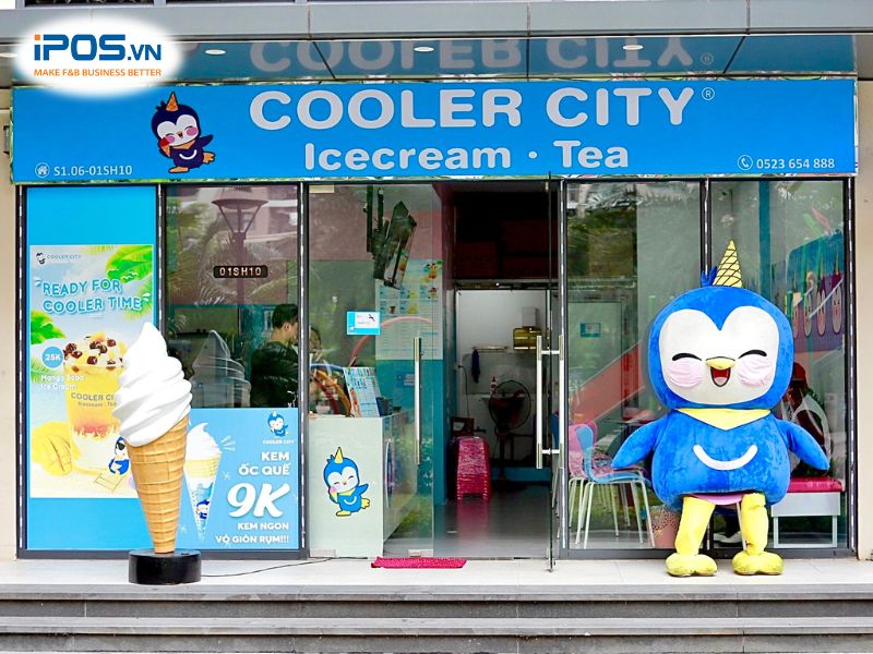 Cooler City Icecream & Tea là thương hiệu kem và trà sữa giá rẻ đến từ Trung Quốc