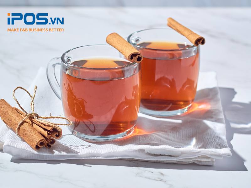 Đồ uống nóng cho menu mùa đông quán cafe: Trà Quế Mật Ong Nóng