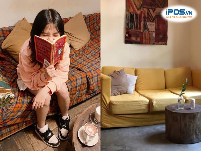 Đặc trưng khác của Xofa Café & Bistro chính là quán có rất nhiều ghế sofa cỡ lớn