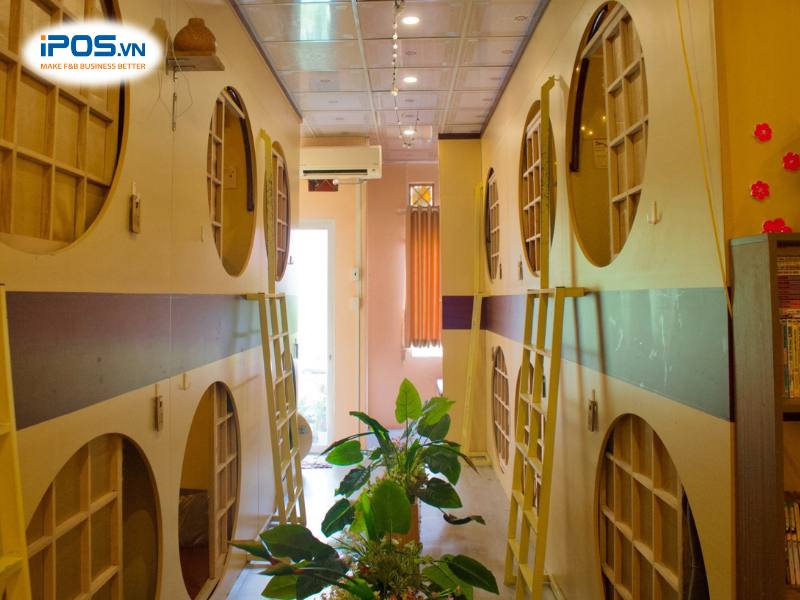 Mỗi ô giường nằm TINO Coffee In Bed được thiết kế khá kín đáo, đảm bảo sự riêng tư cho mỗi khách hàng