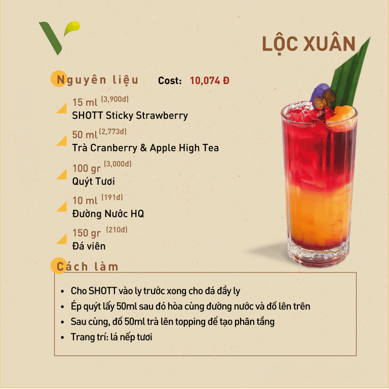 Công thức đồ uống dịp Tết 2024