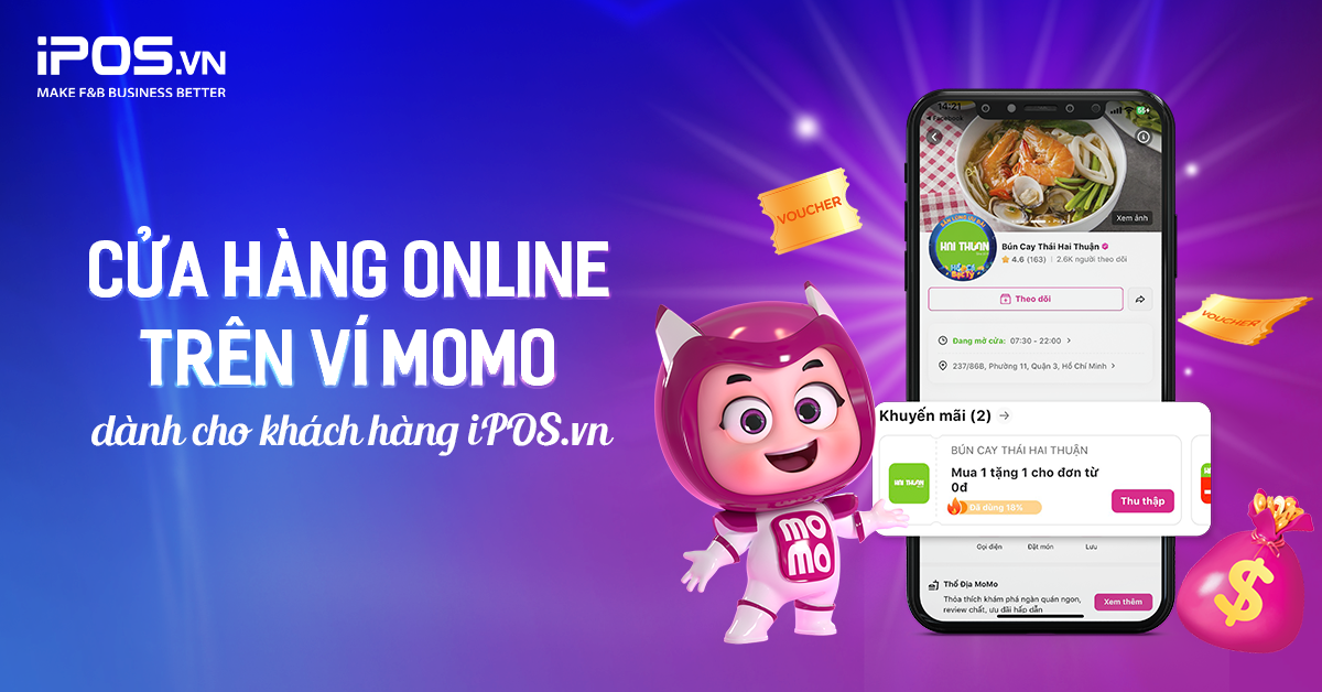 cửa hàng online trên ví momo