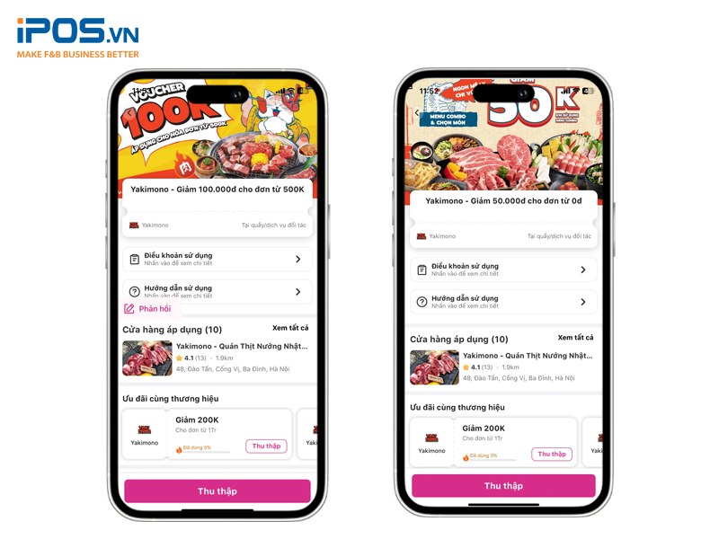 Cửa hàng phát voucher để thu hút khách hàng