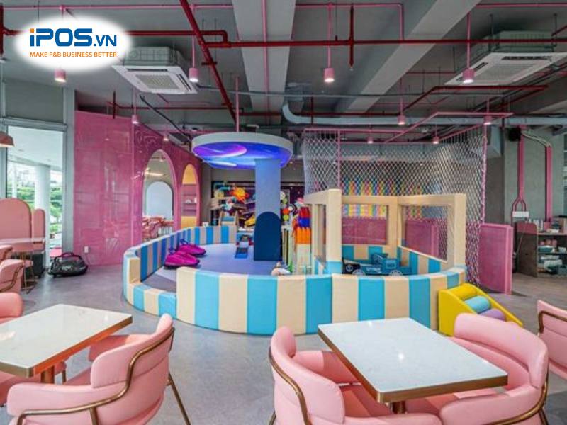Quán cafe kết hợp khu vui chơi trẻ em đang là mô hình F&B rất được quan tâm gần đây